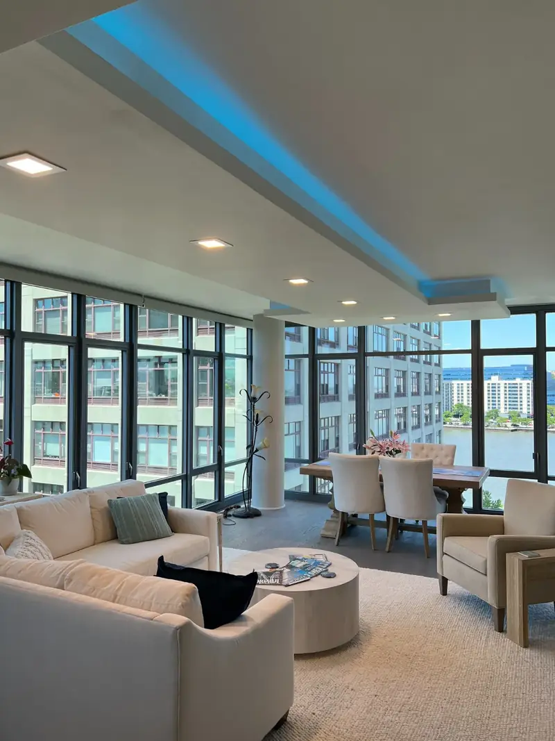 Apartments, Hoboken, NJ: apartment interior lighting