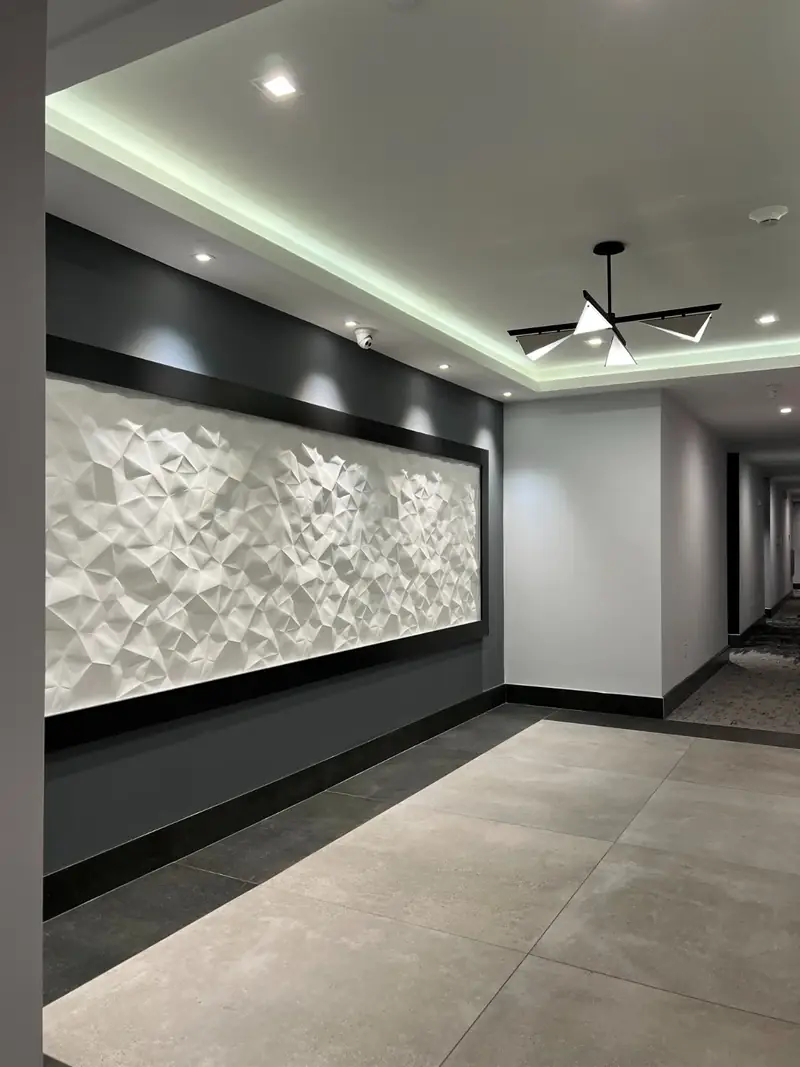 Union City Lobby, Union City, NJ: lobby lighting